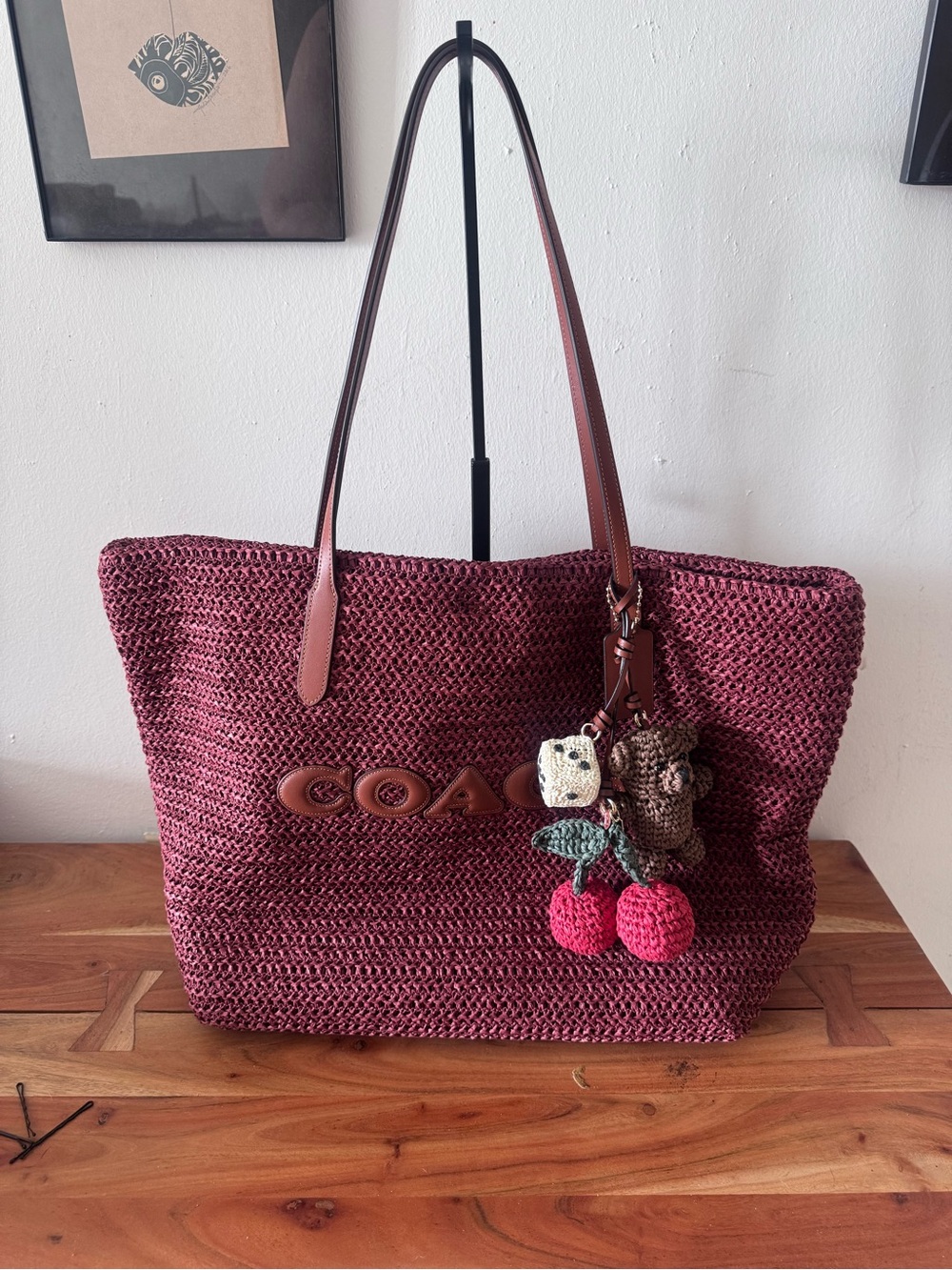 Coach City Tote Bag With Charm